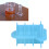 Funny Blue 3D Silicone Spoof Ice Cube Mold with Lid, 10x7.1cm 1