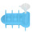 Funny Blue 3D Silicone Spoof Ice Cube Mold with Lid, 10x7.1cm 14