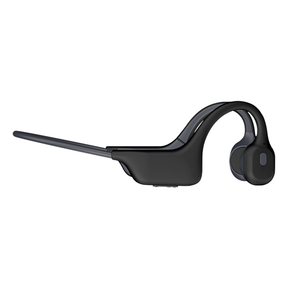 Open-Ear Bone Conduction Headset Bt 5.0 180Mah Wireless Sweatproof Black 4601332344327