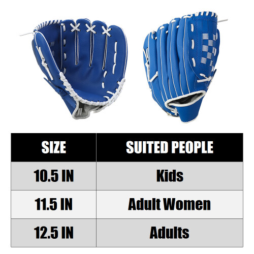 10,5/11,5/12,5 Zoll linke Hand Baseball-Handschuh Blau 1