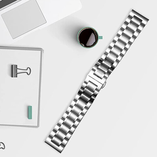 16mm Stainless Steel Watch Strap with Quick Release Double Button 2