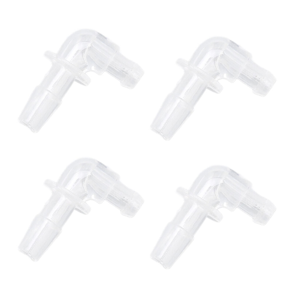 10pcs Clear BTE Tubing Adaptor for Box-Type Sound Aids, Plastic Connectors