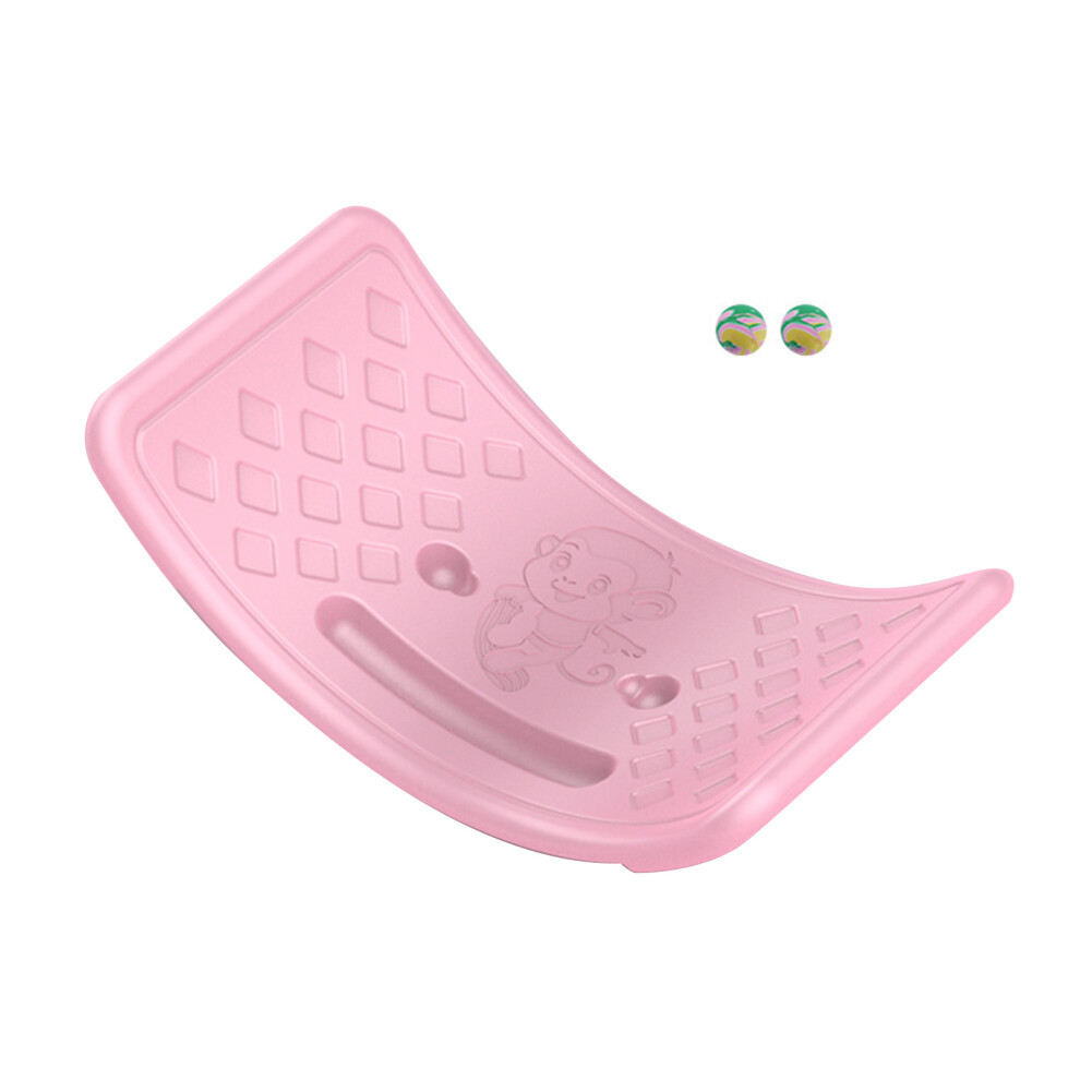 Balance Seesaw Board Plastic For Kids Toddlers Pink