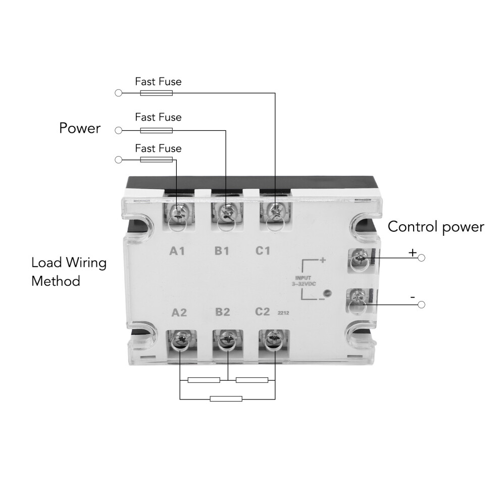 Reliable 40A Dc/Ac Relay Noiseless Shockproof 3-32Vdc To 480Vac 4961332353782