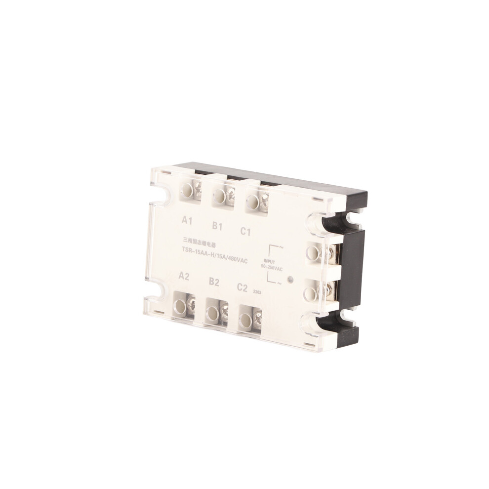 Premium 3 Phase Ssr Solid State Relay 15A Ac To Ac 90-250Vac To 24-480Vac 4671332353971