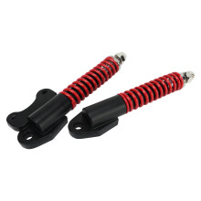 Stainless Steel Front Scooter Shock Absorber 8/10 Inch Black Red