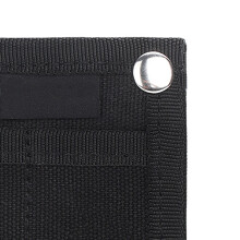 Canvas tragbare EDC Tasche Schwarz faltbares Kartenetui