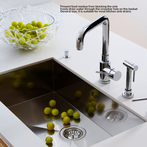Kitchen Sink Strainer Stainless Steel  Fit 84mm 2