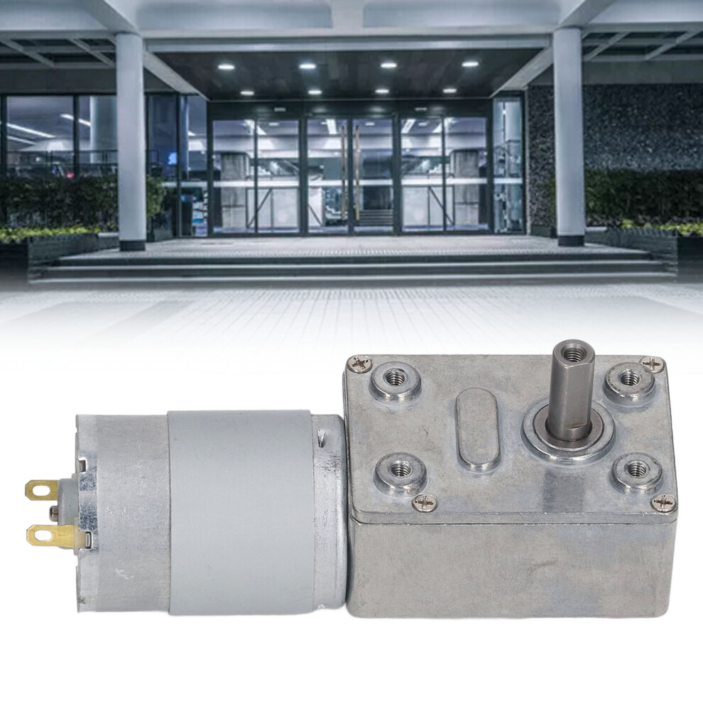 60Rpm Rectangular Dc Worm Gear Motor 24V High Precision Dc Speed Reducer 5061332367884
