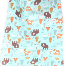 Breastfeed Apron Cover - Breathable Cotton Mesh, Blue, 80x70cm