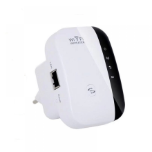 (EU)Amplificador WIFI, repetidor WLAN 300 Mbit/s 2,4 GHz, extensor de alcance WiFi com porta Fast Ethernet, botão WPS, mini amplificador WLAN