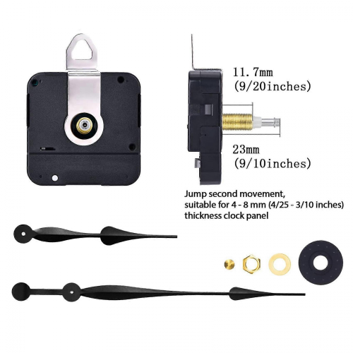 Mecanismo de movimento de relógio de quartzo de alto torque de 23 mm com ponteiros de pá de 12 polegadas de comprimento para reparo de relógi 1
