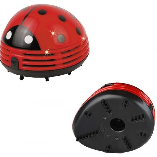 Rode Lieveheersbeestje Mini Tafelstofzuiger 1
