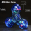 Fidget Spinners Πακέτο 5, LED Φωτιζόμενα Διαφανή Παιχνίδια Fidget, Παιχνίδια Άγχους ΔΕ 3