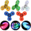 Fidget Spinners Πακέτο 5, LED Φωτιζόμενα Διαφανή Παιχνίδια Fidget, Παιχνίδια Άγχους ΔΕ 1