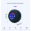 (Black)New Portable Waterproof Bluetooth Shower Speaker with Suction Cup and LED Lights 3D 5