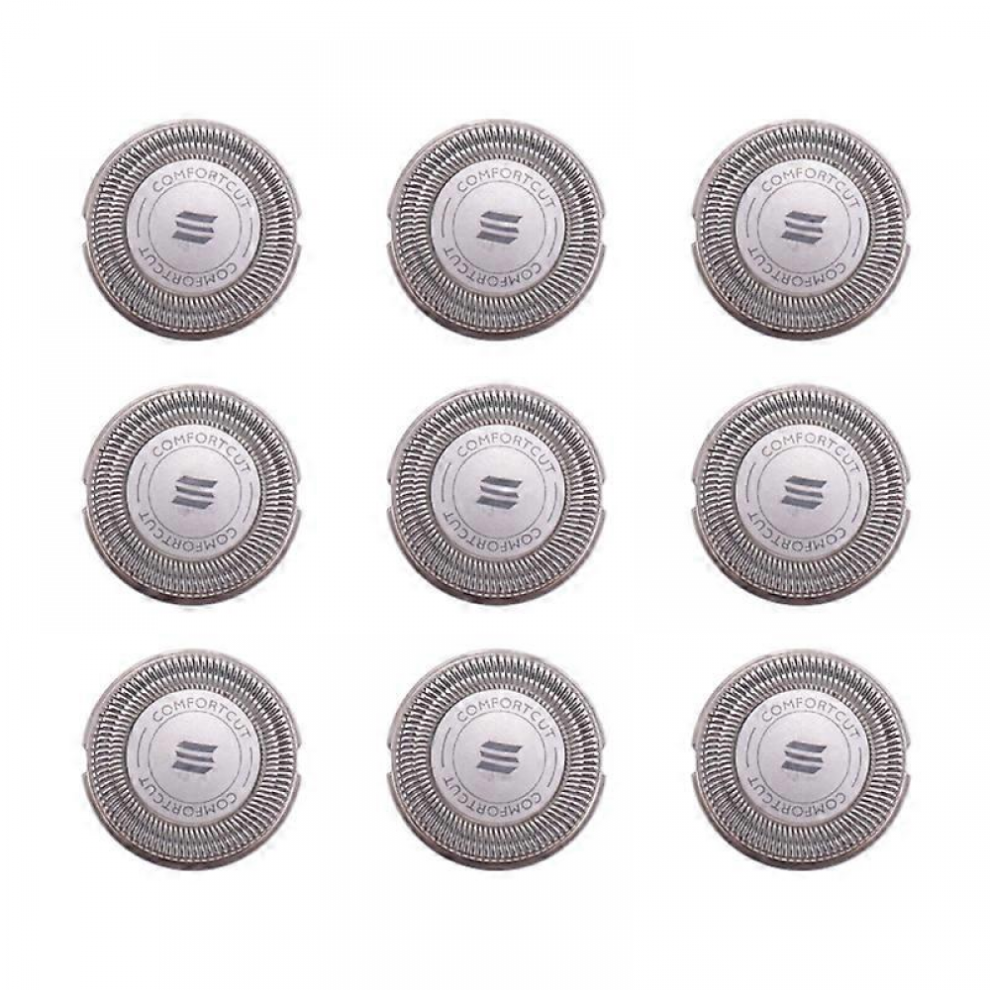 9Pcs SH30 Shaver Replacement Head Compatible with Philips Electric Shaver Series 1000, 2000, 3000 Click and Styl