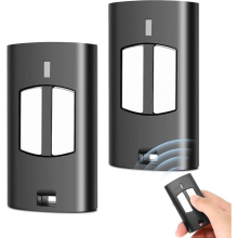 Controle remoto de 433,92 MHz para portão, 2 peças de controle remoto universal para porta de garagem, controle remoto compatível com to.GO 2