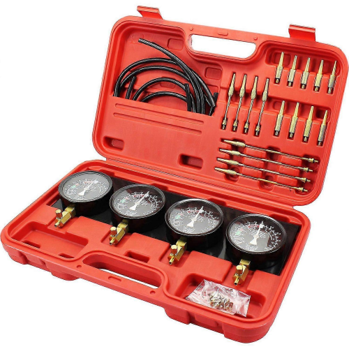Motorcycle Fuel Vacuum Carburetor Synchronizer Carb Sync 4 Gauges Balancer Kit