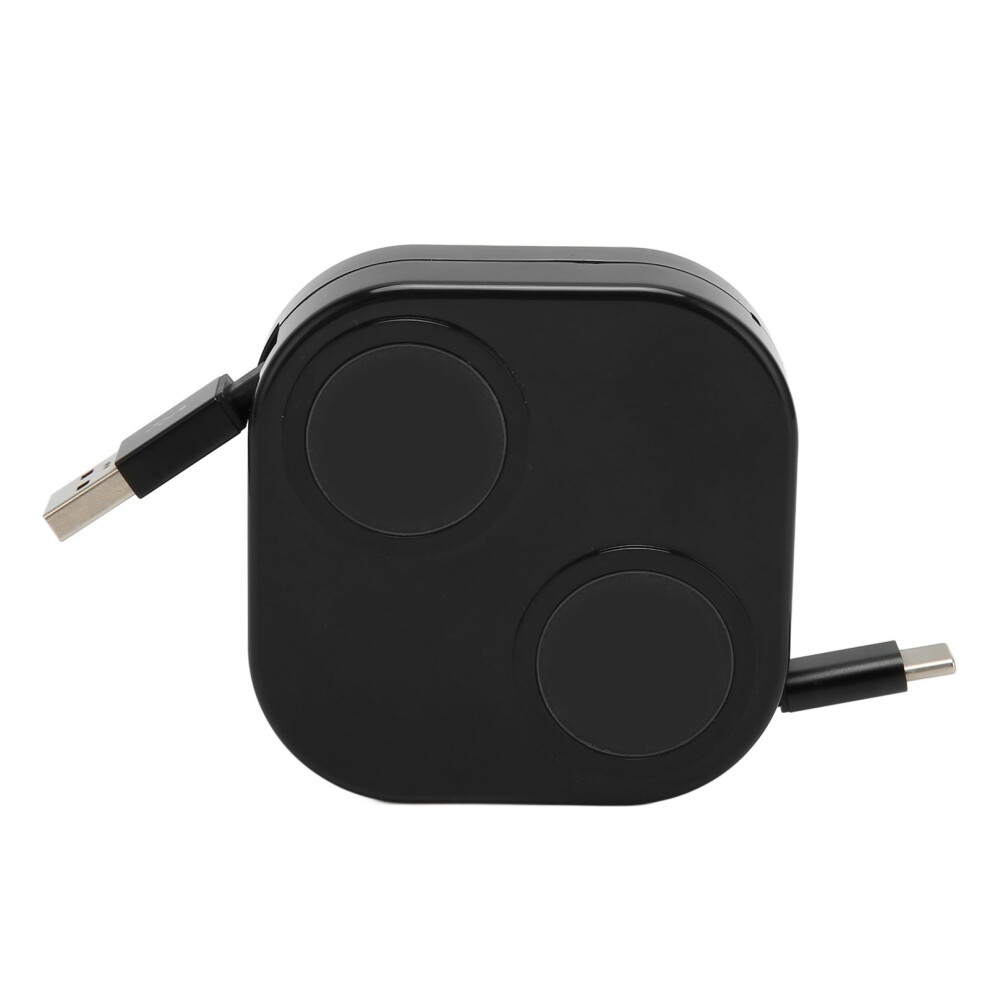Retractable 3-In-1 Usb Fast Charger Cable 5A 3.3Ft Black 6911332374247