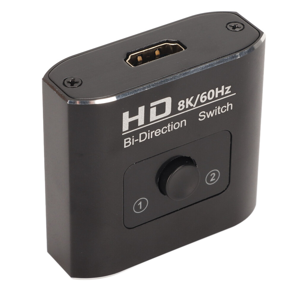 8K Hd Multimedia Interface Switcher 2X1 To 1X2 Splitter Aluminum Alloy 9351332374378