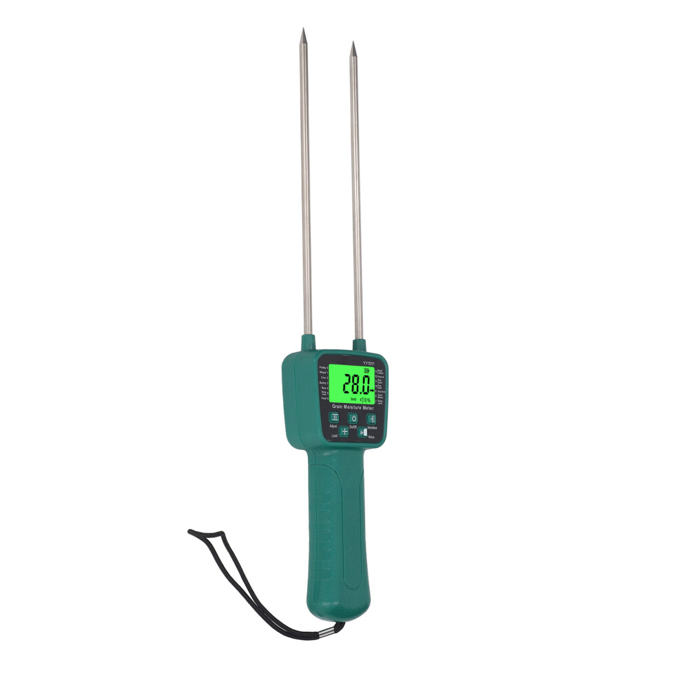 Grain Moisture Meter, Grain Moisture Detector, Lcd Display With Voice Broadcast 9311332375065