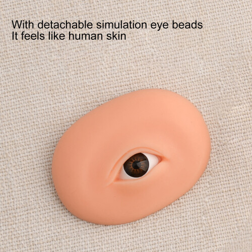 Silikon-Augenmodell für Microblading dunkle Haut 7,65,8 cm 2