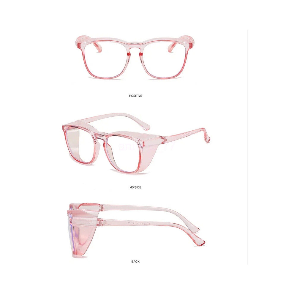 (Pink) Safety Goggle Glasses Anti Fog Anti-Scratch Round Goggles Clear Uv Protection Hot 4069369118210