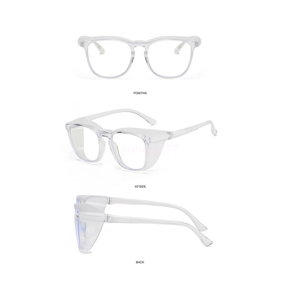 (Transparent) Safety Goggle Glasses Anti Fog Anti-Scratch Round Goggles Clear Uv Protection Hot 4069369118234