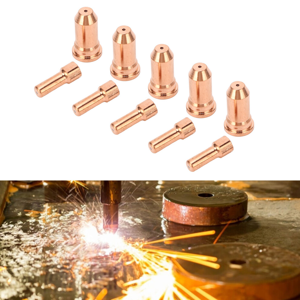 Plasma Cutter Consumables 1.5Mm Copper Nozzle Set 10Pcs For Pt100 3751332378844