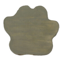 Hundepfotenabdruck-Gedenkstück 15,5 x 17,5 cm Moosgrün 687 g