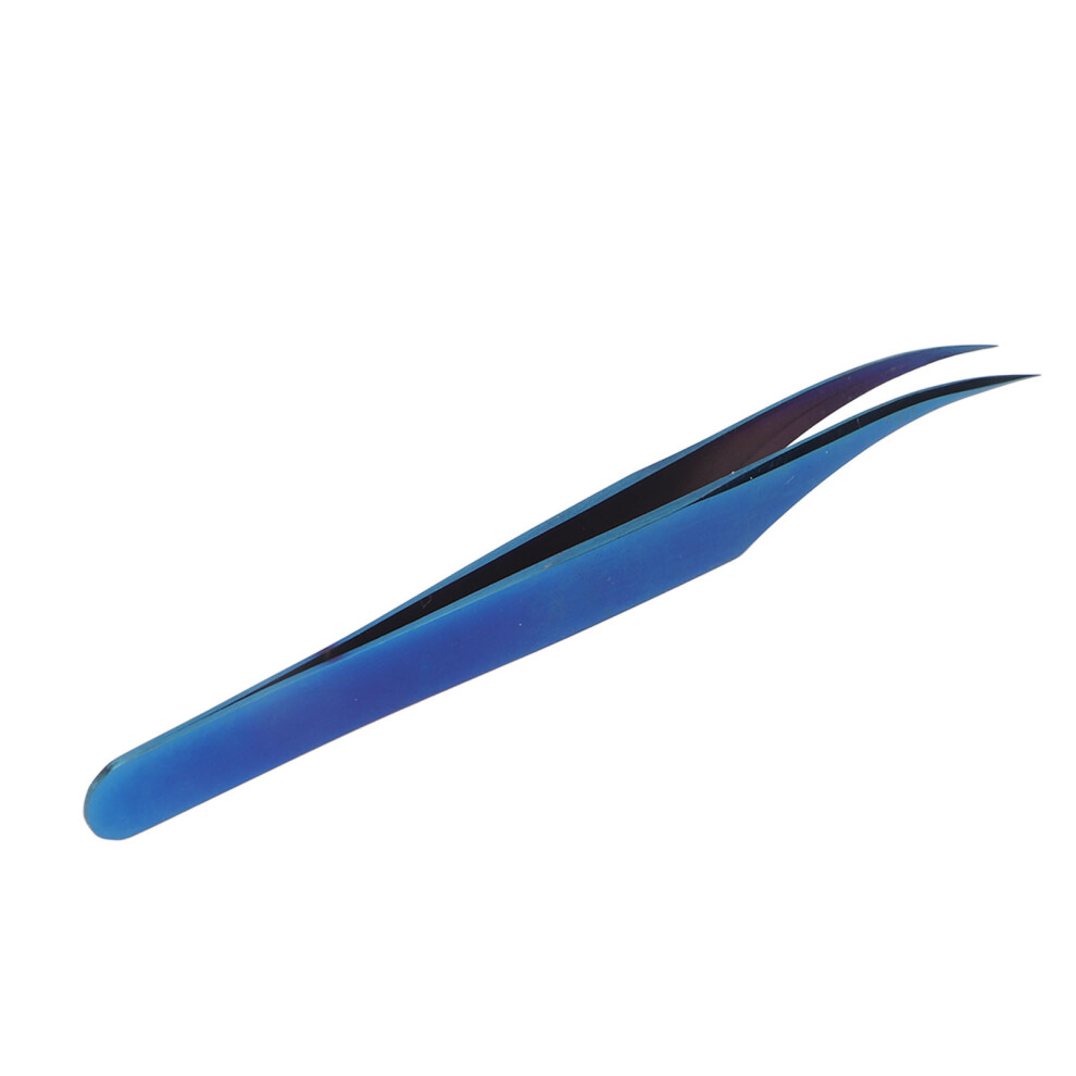 Stainless Steel Eyelash Extension Tweezers - Ergonomic Nail Art Dolphin Tweezers