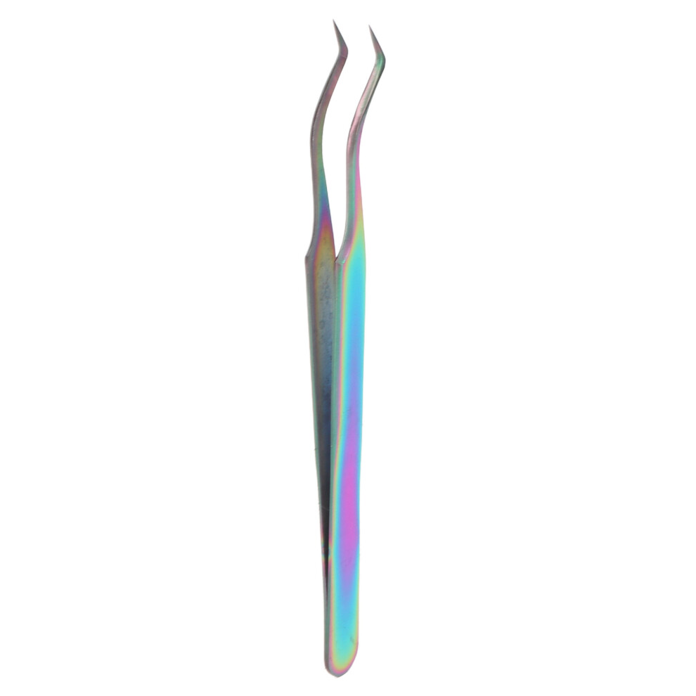 Professional Curved Stainless Steel Lash Tweezers for Eyelash Extensions