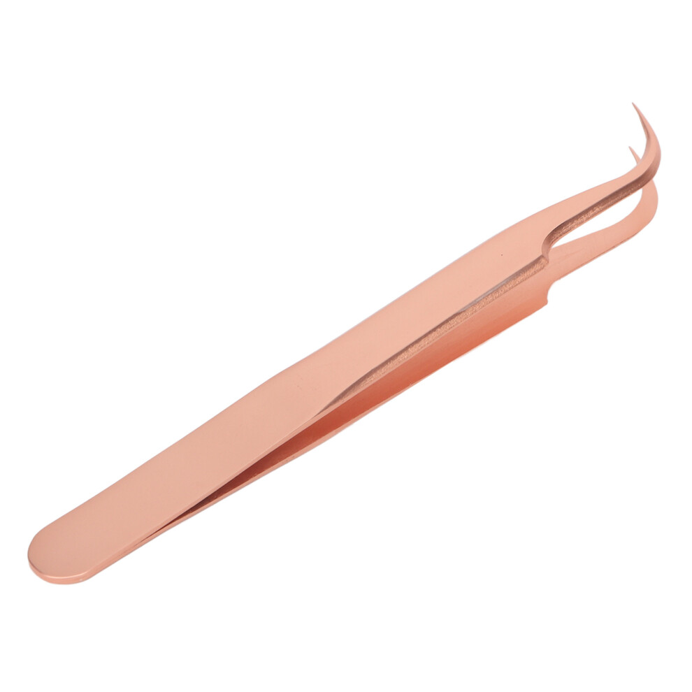 Gold Comfort Grip Rose Tweezer For Eyelash Extensions