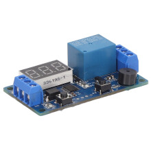 Zeitrelais-Modul 1-Kanal DC12V Anzeige Piezo-Summer