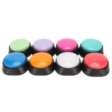8 Stück Sprachaufnahme-Taste 30 Sek. Tiertraining-Buzzer, 8 Farben