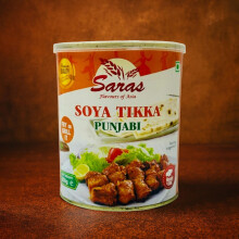 Saras Soya Tikka Punjabi 850g | Ready-to-Cook Flavoured Vegetarian Protein Snack