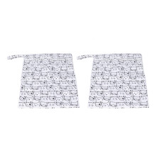 2 Stück B09 wasserdichte Nass-/Trockenbeutel 40x29cm 2 Fächer