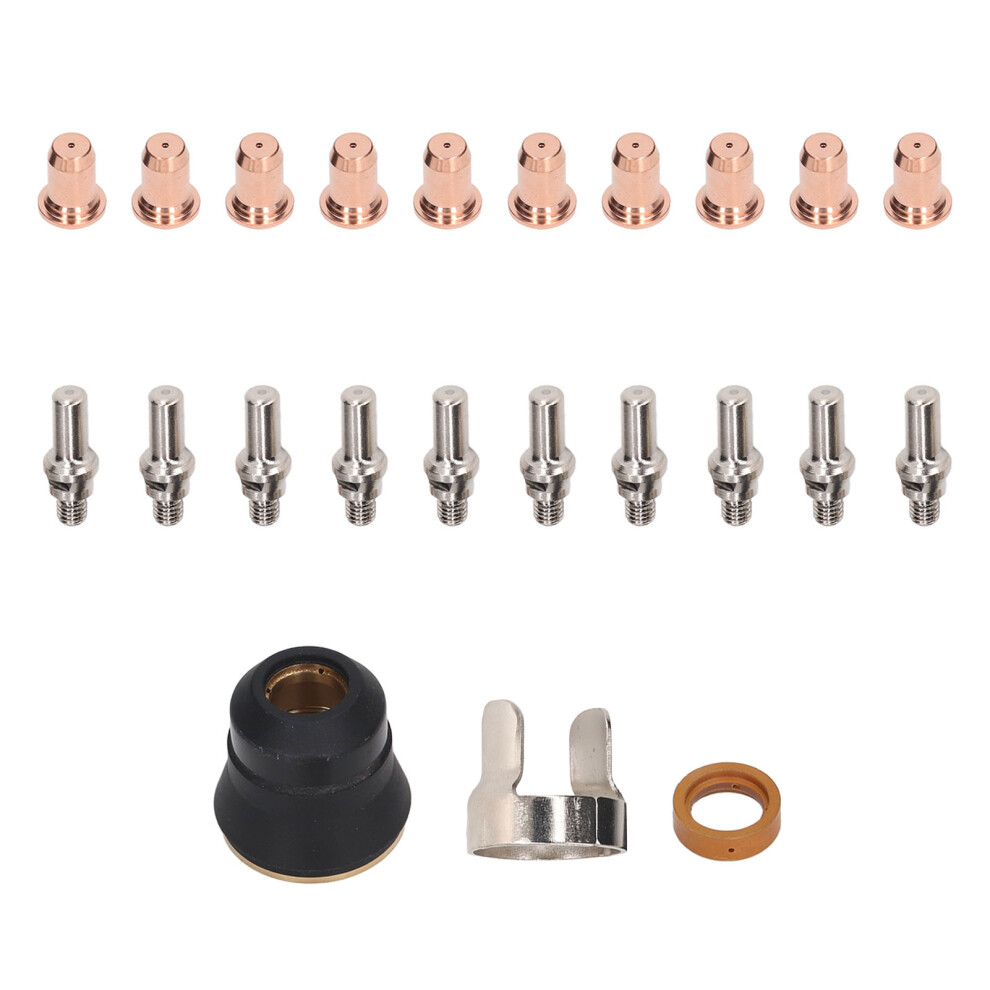 23Pcs Plasma Cutter Torch Accessory Set For Pt60 Copper Nozzle Electrode 5031332386574
