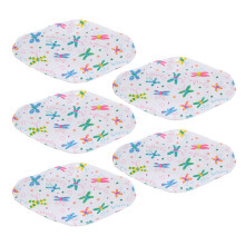 5pcs Reusable Bamboo Charcoal Cloth Menstrual Pads 18x25cm Waterproof