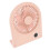 Ventilatore da tavolo USB 1000mAh Rosa Slim 3-Speed Display 13
