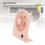 Ventilatore da tavolo USB 1000mAh Rosa Slim 3-Speed Display 6