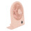 Ventilatore da tavolo USB 1000mAh Rosa Slim 3-Speed Display 16