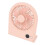 Ventilatore da tavolo USB 1000mAh Rosa Slim 3-Speed Display 10