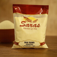 Saras Suji Rava Roasted 1kg | Premium Sooji / Semolina for Cooking