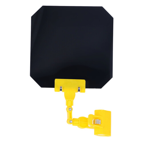Welding Shading Cover, 18cm Square, Handheld Clip-On, Yellow 2