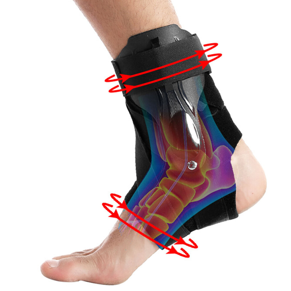 Breathable Ankle Brace for Running & Sports XL Black 44-47