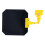 Welding Shading Cover, 18cm Square, Handheld Clip-On, Yellow 10