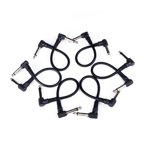 6 Stück Effektkabel Kupferkern 6,35 mm Patchkabel 1