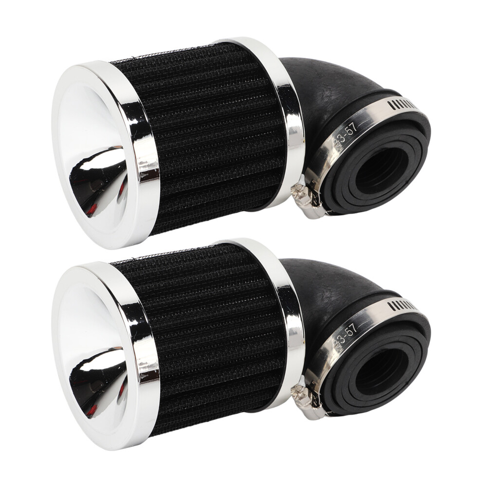Universal 90 Bend Motorcycle Air Filter For 28Mm-48Mm Carburetor Black 6951332395552